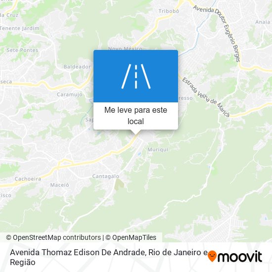 Avenida Thomaz Edison De Andrade mapa