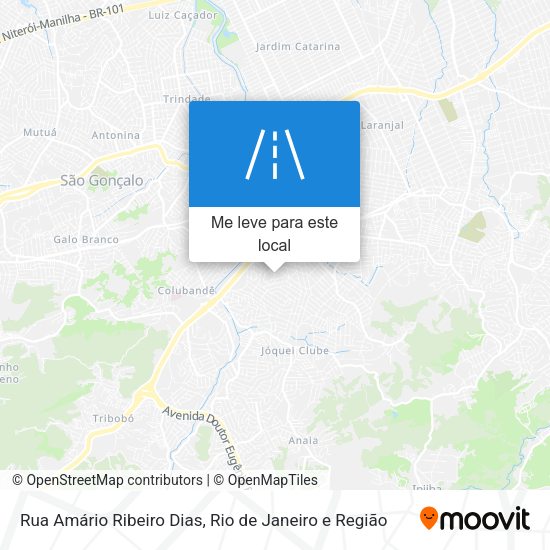 Rua Amário Ribeiro Dias mapa