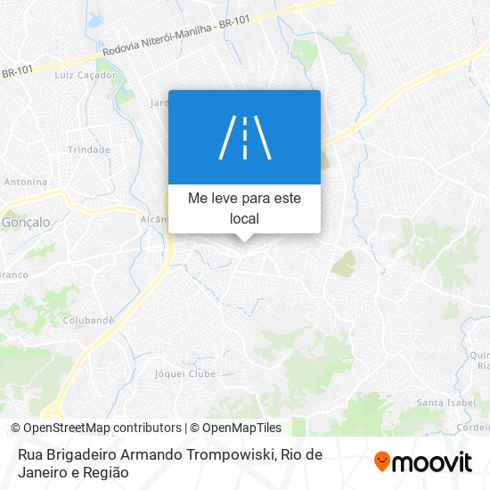 Rua Brigadeiro Armando Trompowiski mapa