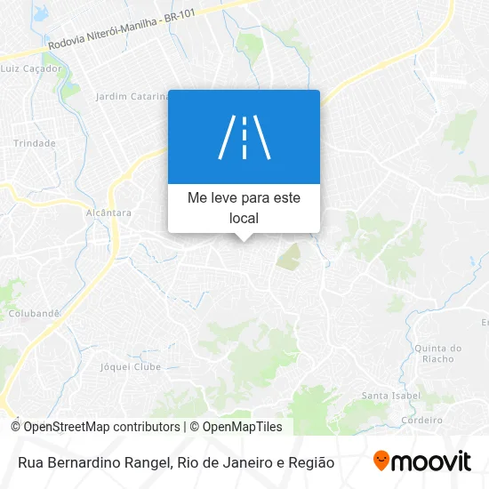 Rua Bernardino Rangel mapa