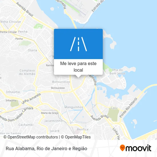 Rua Alabama mapa