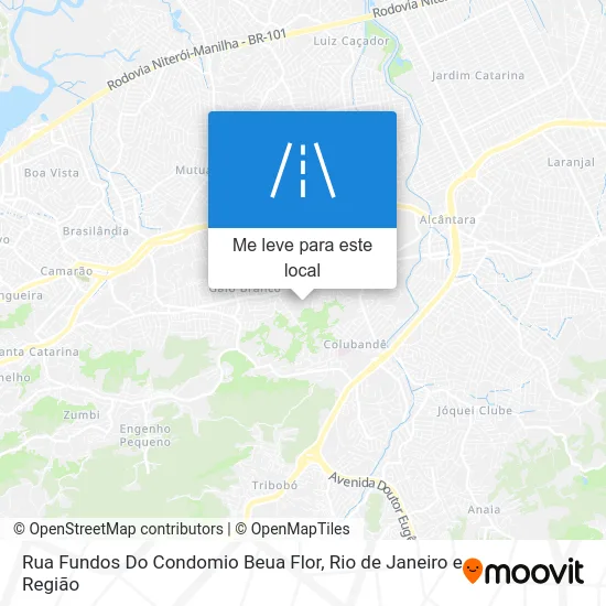 Rua Fundos Do Condomio Beua Flor mapa