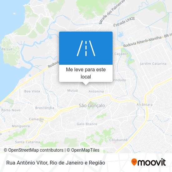 Rua Antônio Vítor mapa