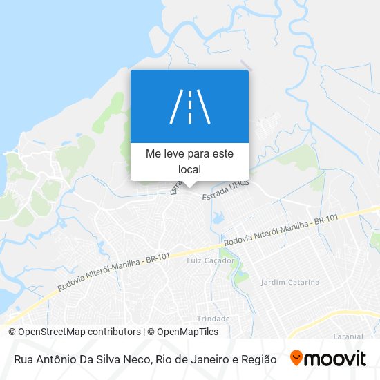 Rua Antônio Da Silva Neco mapa