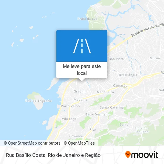 Rua Basílio Costa mapa