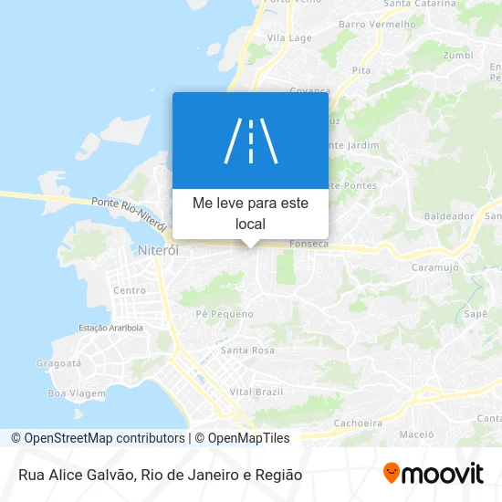 Rua Alice Galvão mapa
