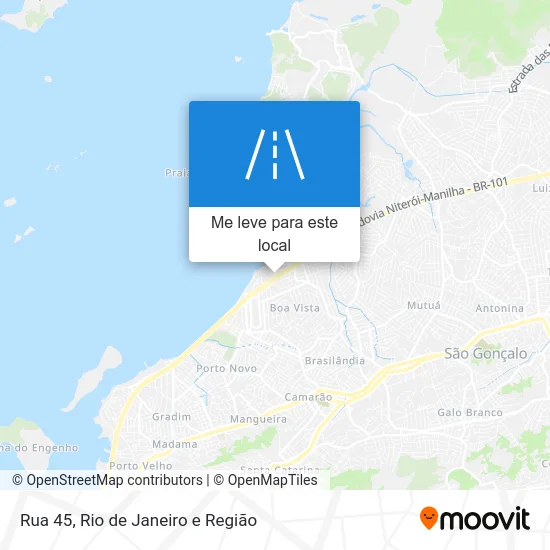 Rua 45 mapa