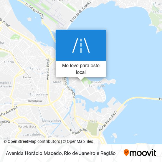Avenida Horácio Macedo mapa