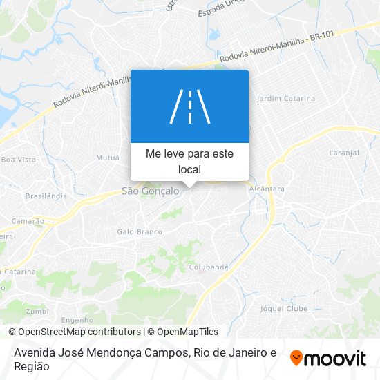 Avenida José Mendonça Campos mapa