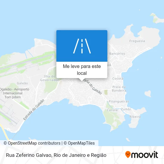 Rua Zeferino Galvao mapa