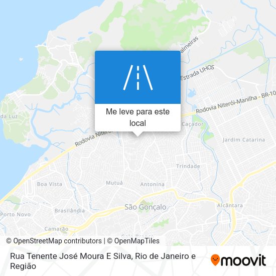 Rua Tenente José Moura E Silva mapa