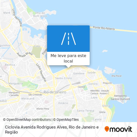 Ciclovia Avenida Rodrigues Alves mapa
