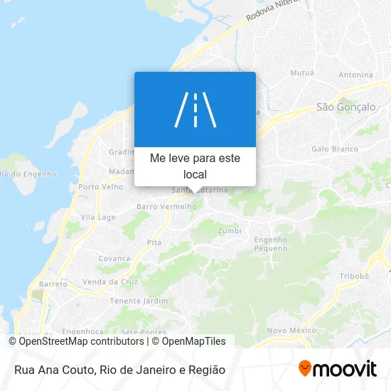 Rua Ana Couto mapa