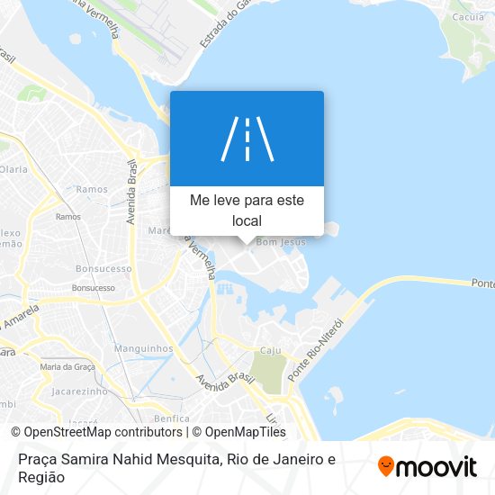 Praça Samira Nahid Mesquita mapa