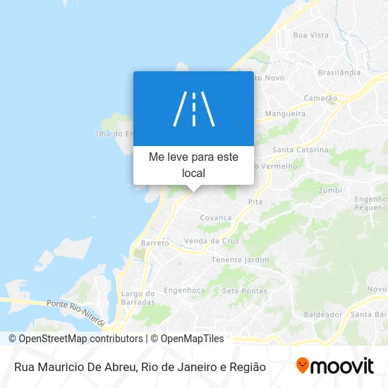 Rua Mauricio De Abreu mapa