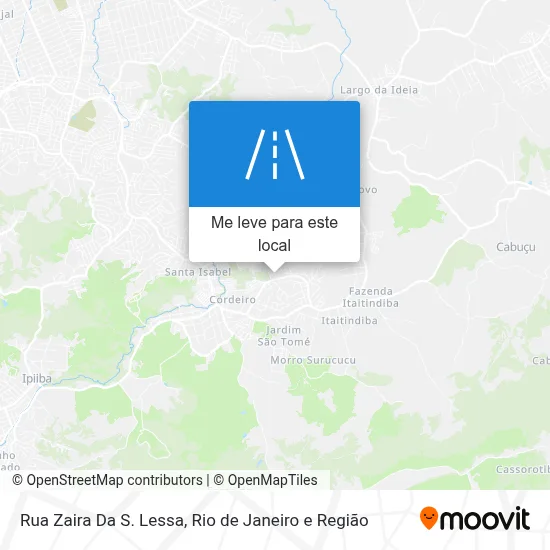 Rua Zaira Da S. Lessa mapa