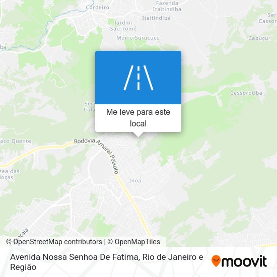 Avenida Nossa Senhoa De Fatima mapa