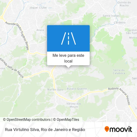 Rua Virtulino Silva mapa