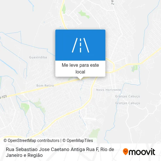 Rua Sebastiao Jose Caetano Antiga Rua F mapa