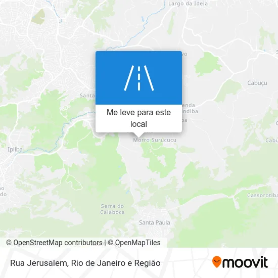 Rua Jerusalem mapa