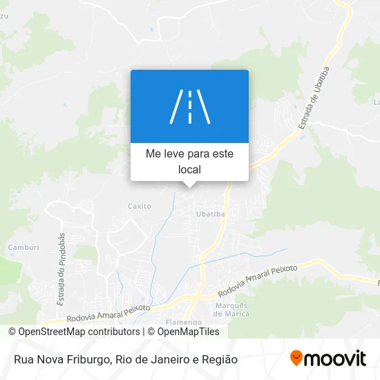 Rua Nova Friburgo mapa