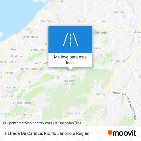 Estrada Da Carioca mapa