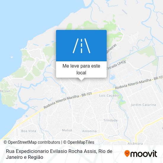 Rua Expedicionario Evilasio Rocha Assis mapa