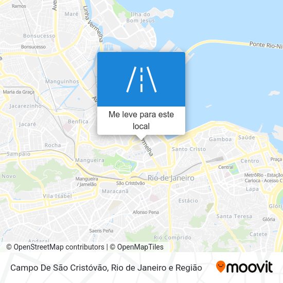 Campo De São Cristóvão mapa