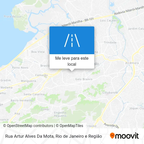 Rua Artur Alves Da Mota mapa