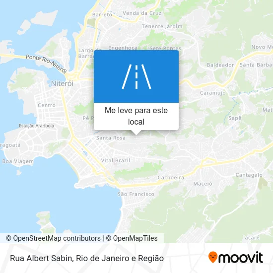 Rua Albert Sabin mapa