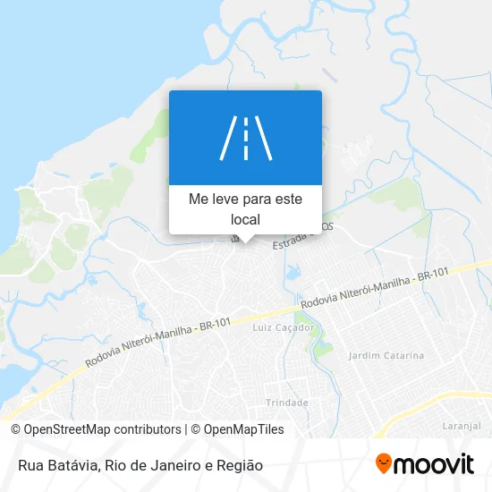 Rua Batávia mapa