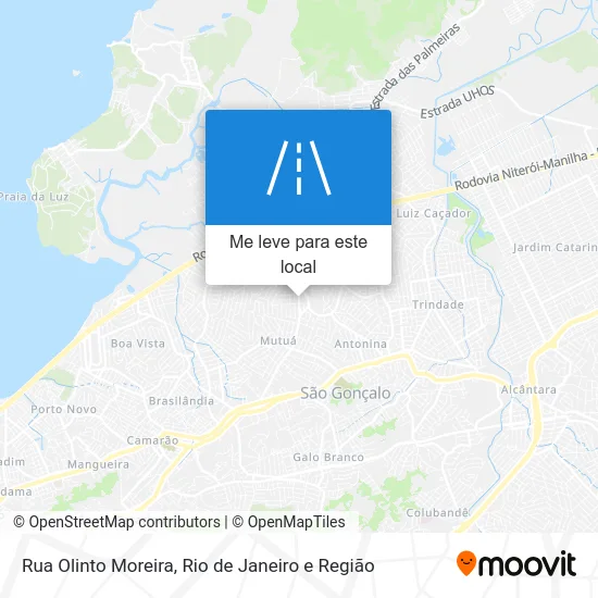 Rua Olinto Moreira mapa