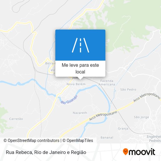 Rua Rebeca mapa