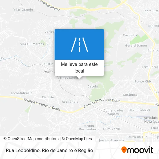 Rua Leopoldino mapa
