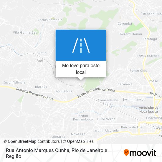 Rua Antonio Marques Cunha mapa