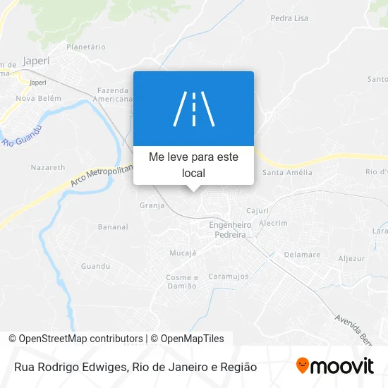 Rua Rodrigo Edwiges mapa