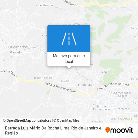 Estrada Luiz Mário Da Rocha Lima mapa