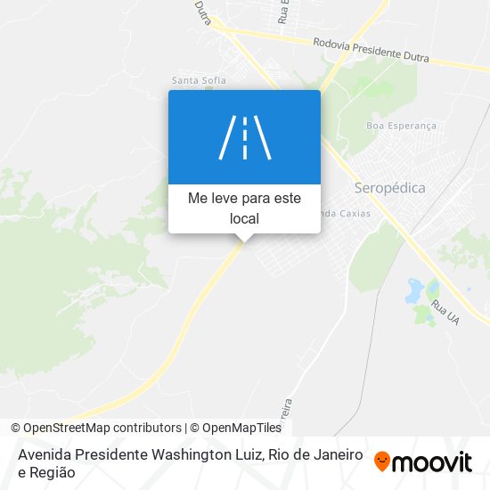 Avenida Presidente Washington Luiz mapa