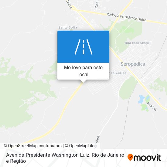 Avenida Presidente Washington Luiz mapa