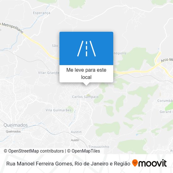 Rua Manoel Ferreira Gomes mapa