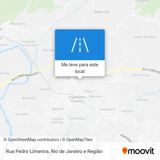 Rua Pedro Limenira mapa