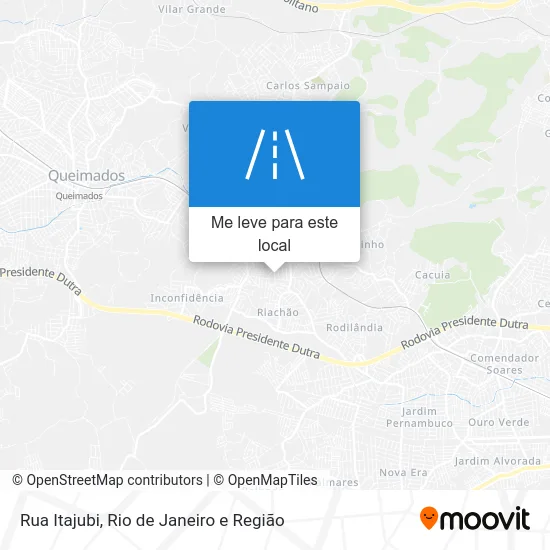 Rua Itajubi mapa