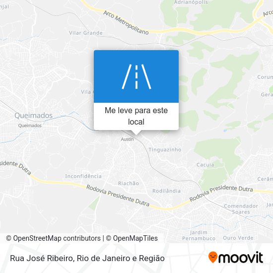 Rua José Ribeiro mapa