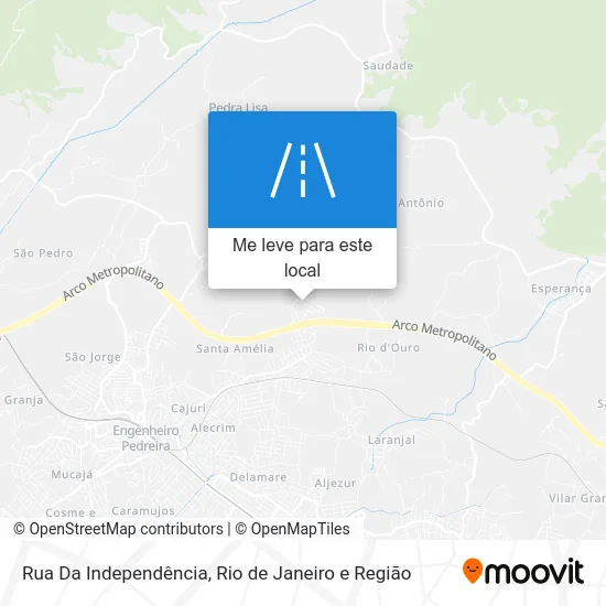 Rua Da Independência mapa
