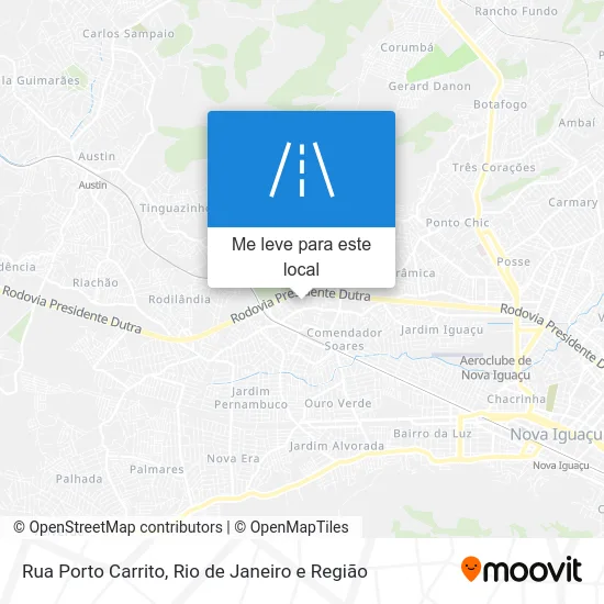 Rua Porto Carrito mapa