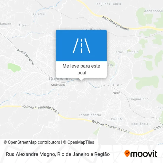 Rua Alexandre Magno mapa