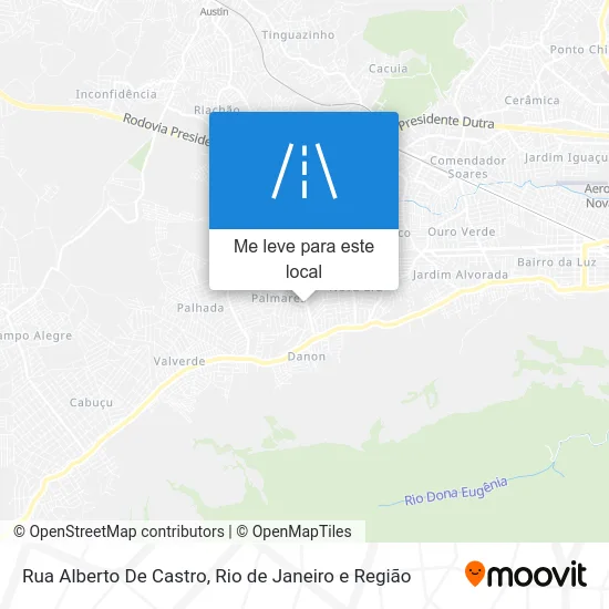 Rua Alberto De Castro mapa
