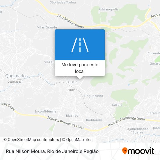 Rua Nilson Moura mapa