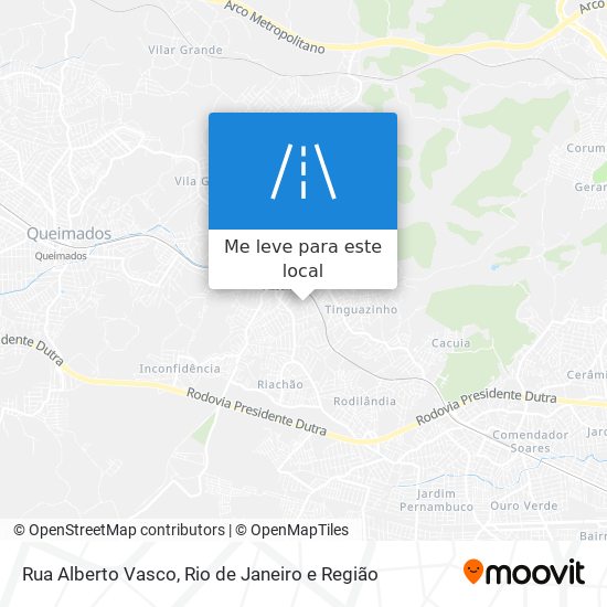 Rua Alberto Vasco mapa