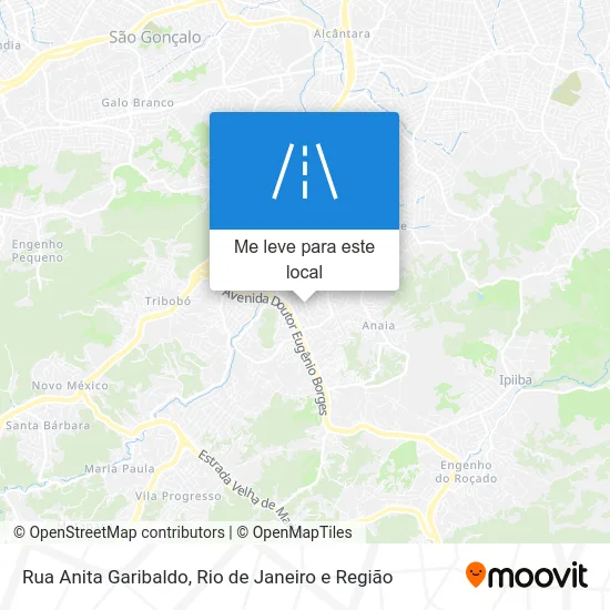 Rua Anita Garibaldo mapa